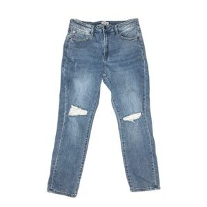 Dear John High Rise Straight Leg Jeans - Size 29, Distressed